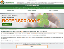 Tablet Screenshot of loteriabonoloto.info